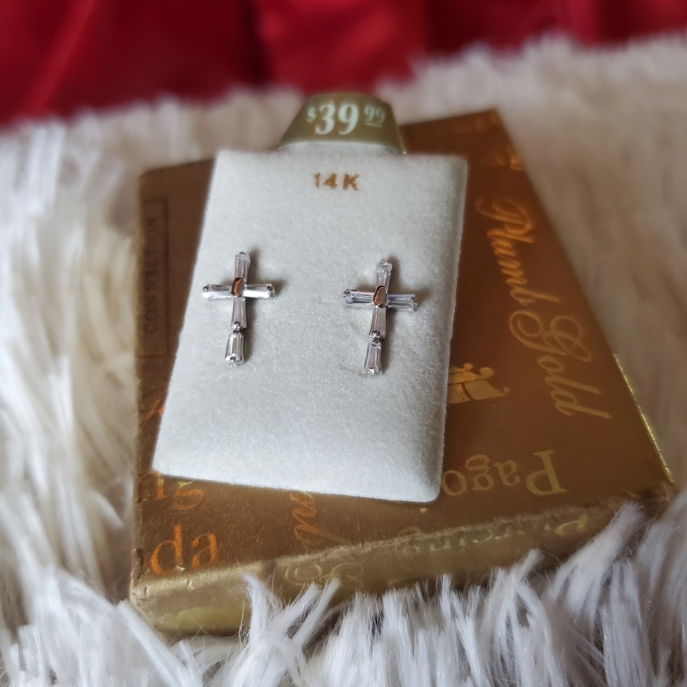 14K White Gold Earrings